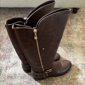 Brown Knee-High Riding Boots